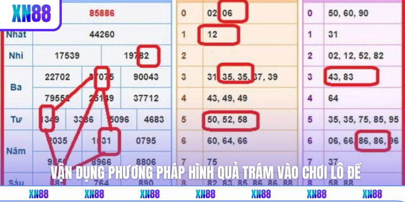 Vận dụng phương pháp hình quả trám vào chơi lô đề